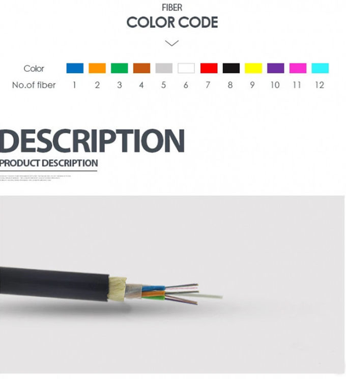 6 Strand 220 Mm Coaxial Fiber Optic Cable Electrical Resistance AT