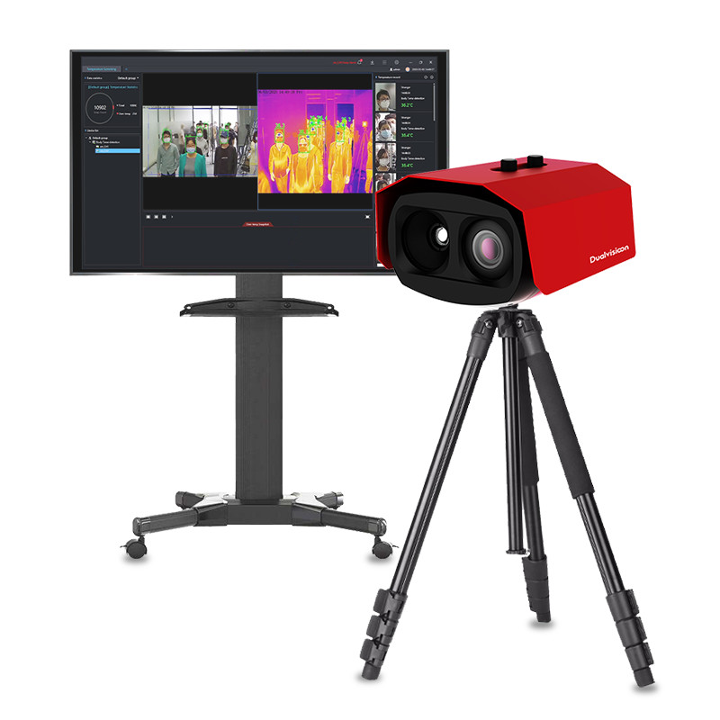 FDA CCTV Detection Thermal Face Camera Body Heat Temperature With Face Recognition