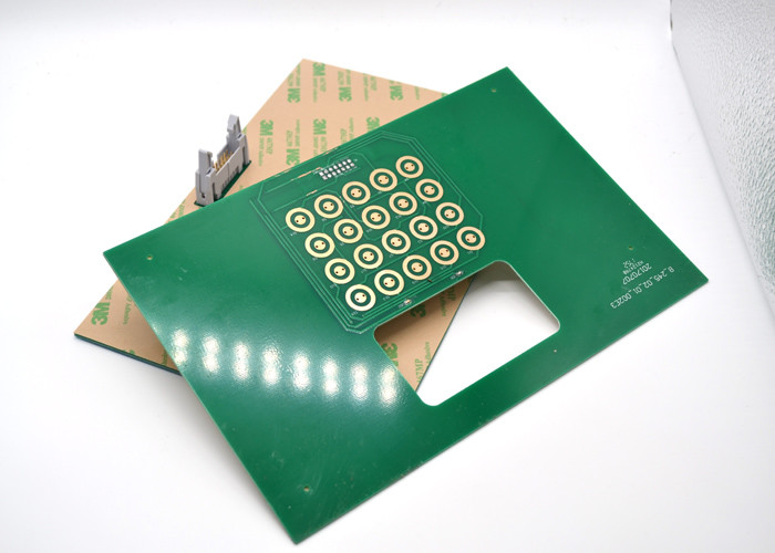 Embossed Tactile Electronic PCB Membrane Switch Keyboard With 3M 467 Adhesive