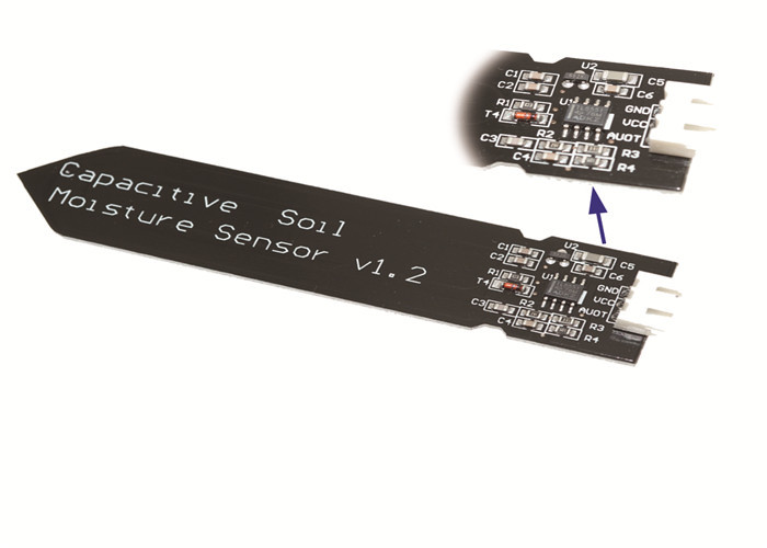 DC 3.3-5.5V Capacitive Soil Moisture Sensor Corrosion Resistant with Gravity 3-Pin Interface