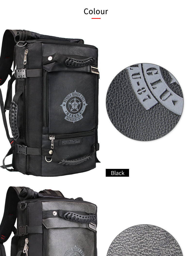56-77L Large Capacity Hiking Backpack Anti Theft Water Resistant Laptop Bag