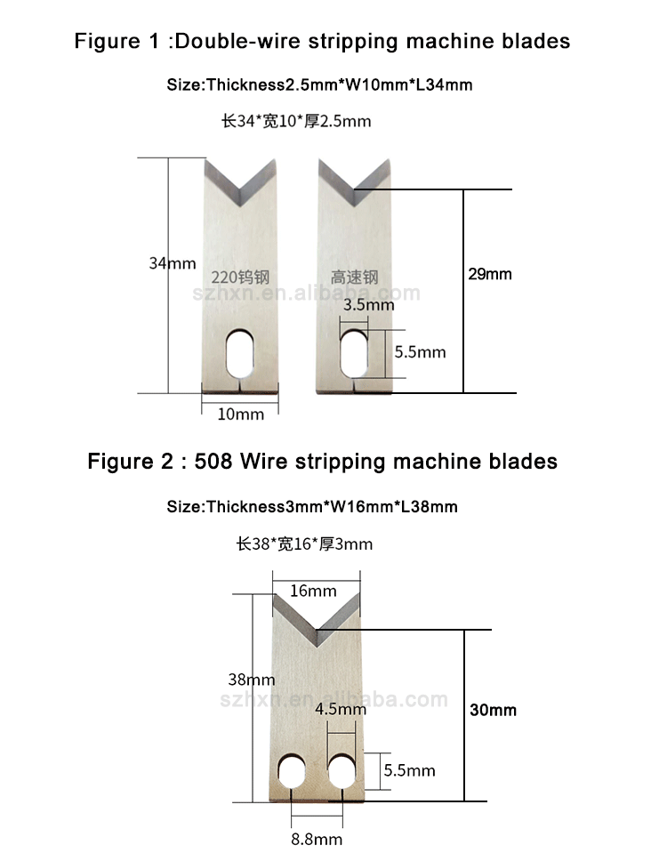 Customized Wire Cutter Stripper Blade for Cutting Function Cable Stripping Knife