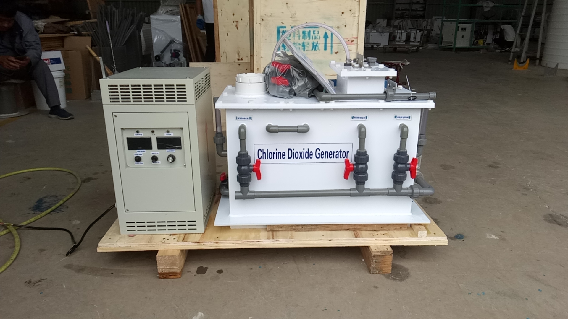 PLC Controlled Sodium Hypochlorite Generator for Brine Electrolysis Chlorine Production