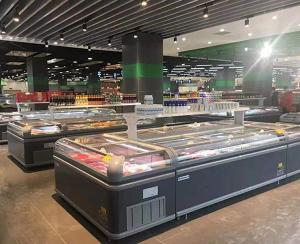 China Minus 18 Combined Island Chest Freezer Ice Cream Display 2115MM ISO9001 wholesale