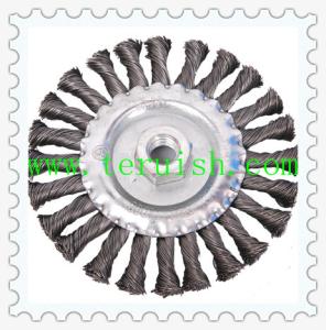 Twist Knotted Hole Flat Wire Wheel Brushes TRT02