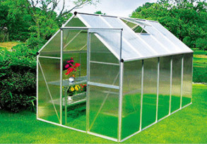 400x300x243CM Big Polycarbonate Board Greenhouse， Easily to install without special tools，Light and fast