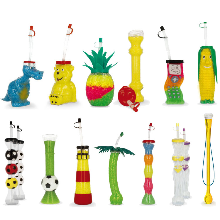 Extra Large PET Party Yard Cups For Slush Alcoholic Beverage And Soft Drinks