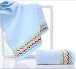 Best luxury 100 percent cotton 390GSM face Jacquard striped towels