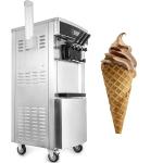 Portable Commercial Ice Cream Machine 110V Stainless Steel Structure