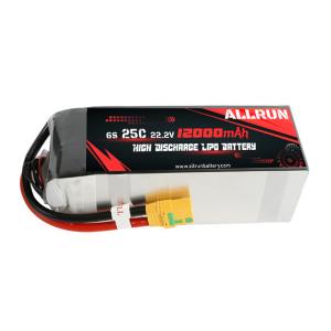 China RC 25C 6S 12000mAh LiPo Battery 22.2V High C Rate Battery Pack wholesale