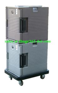 China Premium Grey 90Litre Front Loading Insulated Food Pan Container wholesale