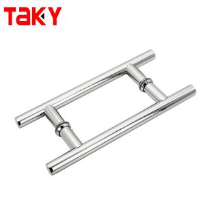 China Exterior Stainless Steel Glass Door Pull Handle for 600mm Long Bathroom Shower Room wholesale