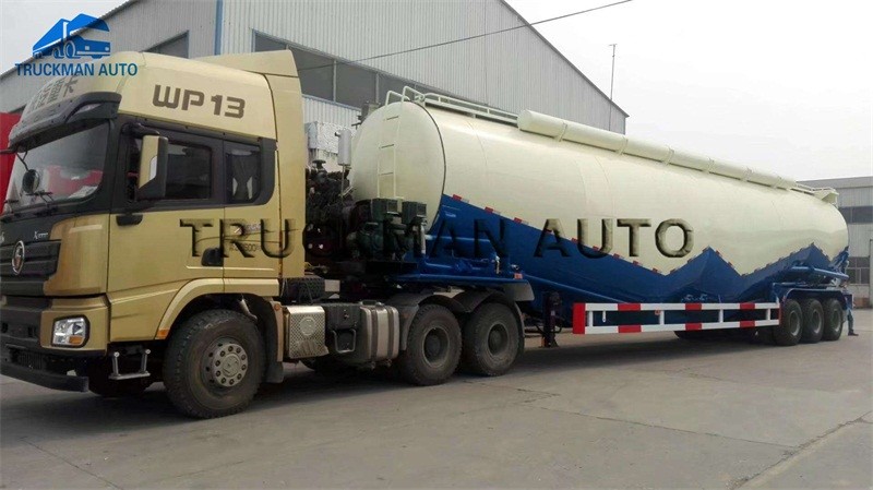 V Type Powder Concrete Mixer Trailer With 50 Tons Loading Tons 50m3 11000*2500*4000 mm