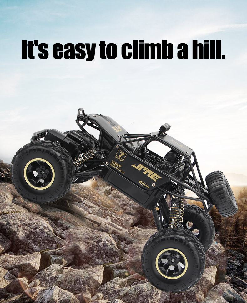 1 18 4WD Electric RC Cars Rechargeable 2.4Ghz Off Road Rock Crawler for Kids Gifts