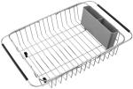 304 Stainless Steel Kitchen Sink Accessories Pull Out Dish Drying Basket Shelf