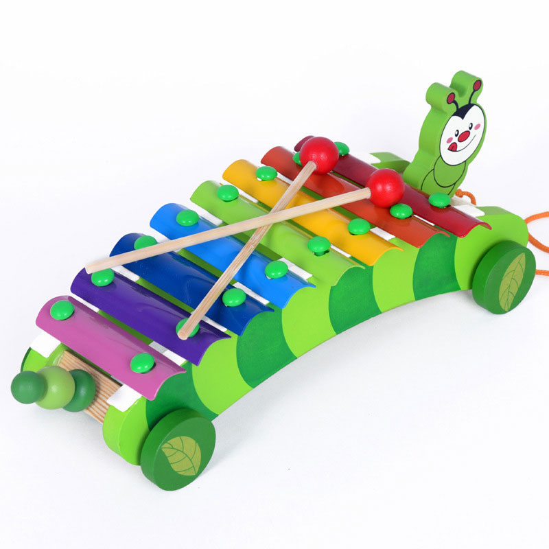Wooden Cartoon Animal Puzzle Hammering Pounding Toy for Kids Learning and Hand Playing