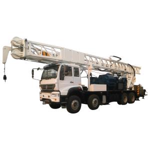 China Borehole Water Well Drill Rig 600m Truck Mounted With Mud Pump wholesale