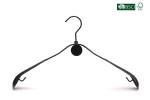 Betterall Simple Design Durable Anti Skid Black Coated PVC Metal Cloth Hangers