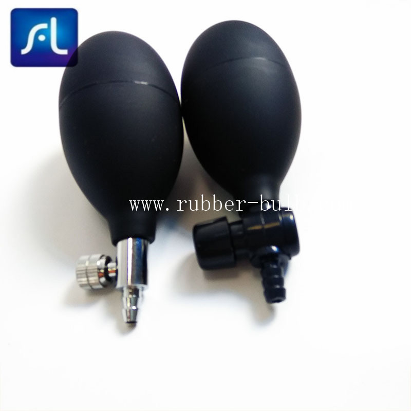 Gray PVC Blood Pressure Cuff Bulb With Plastic Assembled Strong Suction Product description: