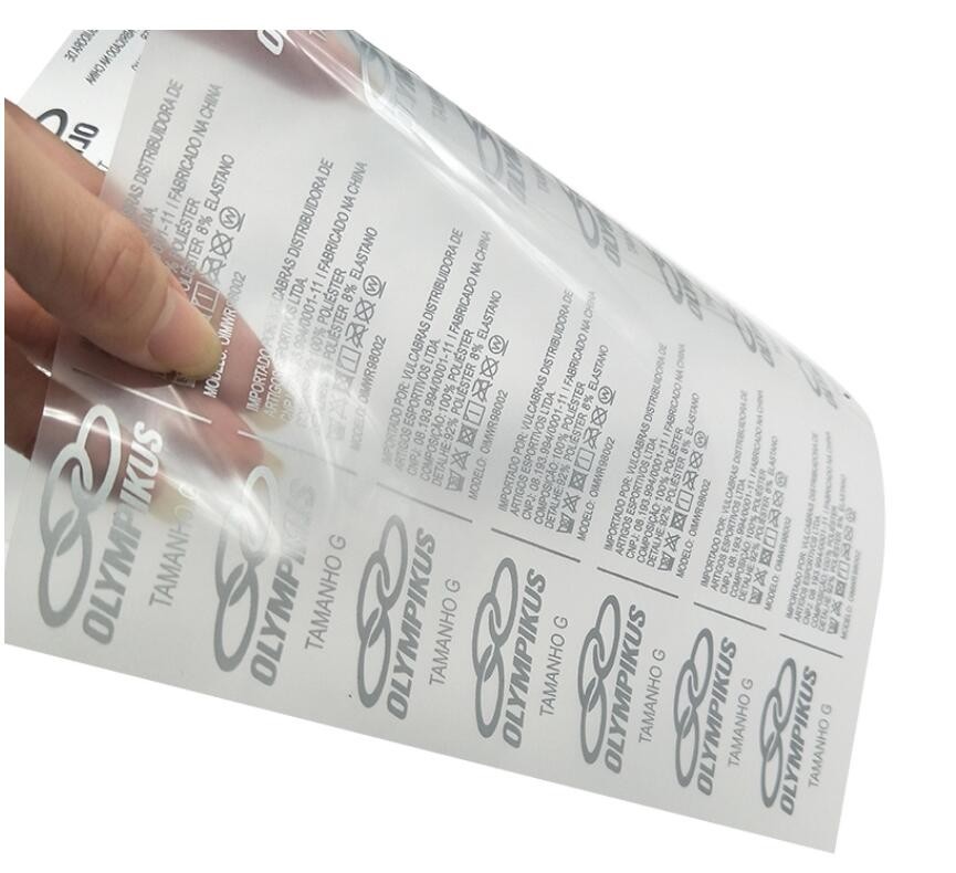 Iron On Size Care Heat Transfer Labels For Clothes Beddings Custom