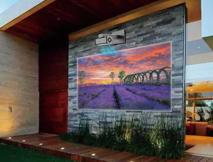 1000lm Small Wireless Mini Projector For Bedroom Garden 120 Inch Waterproof