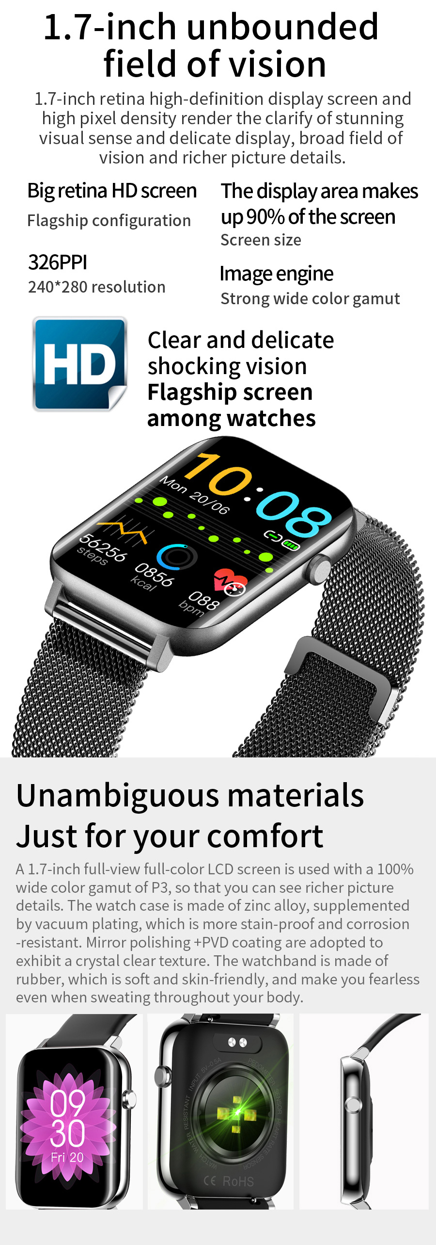 Wholesale KKJ NY15 Smart Watch Blood oxygen IP68 Waterproof Smart Watch For Men Smart Bracelet Reloj Smart Watch Xiaomi