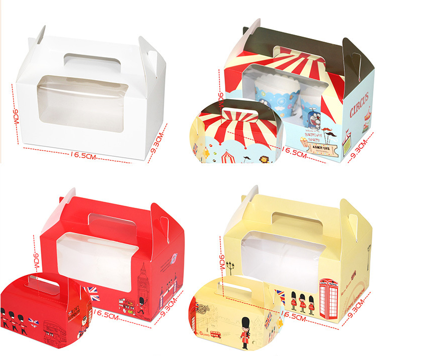 Food Grade Soy Ink Printing Custom Cardboard Display Boxes With Clear Window