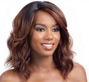 China Deep Wave Spiky Hair Wig , Kanekalon Fiber Full Head Wigs Human Hair wholesale