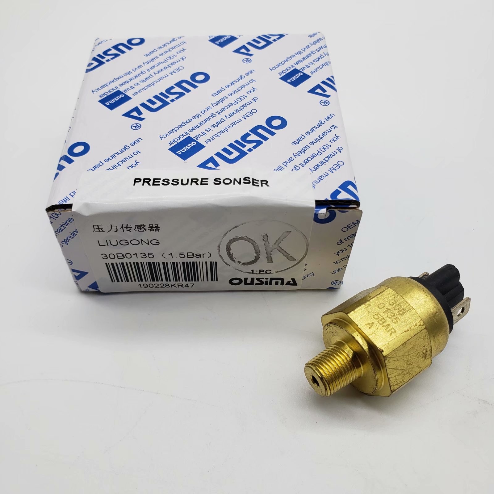 OUSIMA 30B0135 pressure Switch LIUGONG Spare Parts 30B0135(1.5Bar)