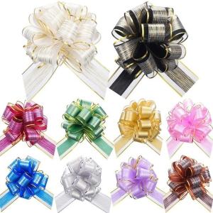 China Woven Pull String Ribbon Bows wholesale