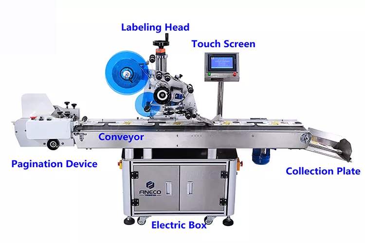 1 mm Bag Corner Flat Apply Surface FK812 Mylar Label Applicator Machine With Printer