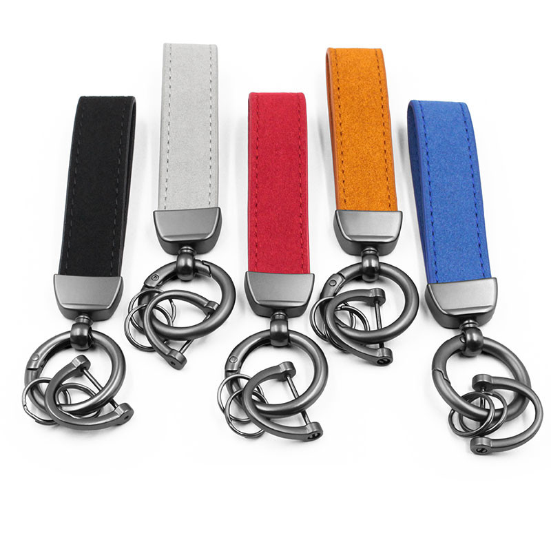 Custom Bulk Leather Key Chain Die Cutting Printing Business Giveaways