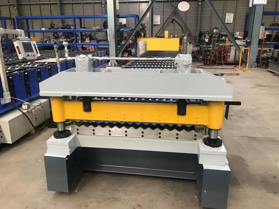 ISO Automated Corrugated Roof Sheet Roll Forming Machine Corrugated Iron Making Machine