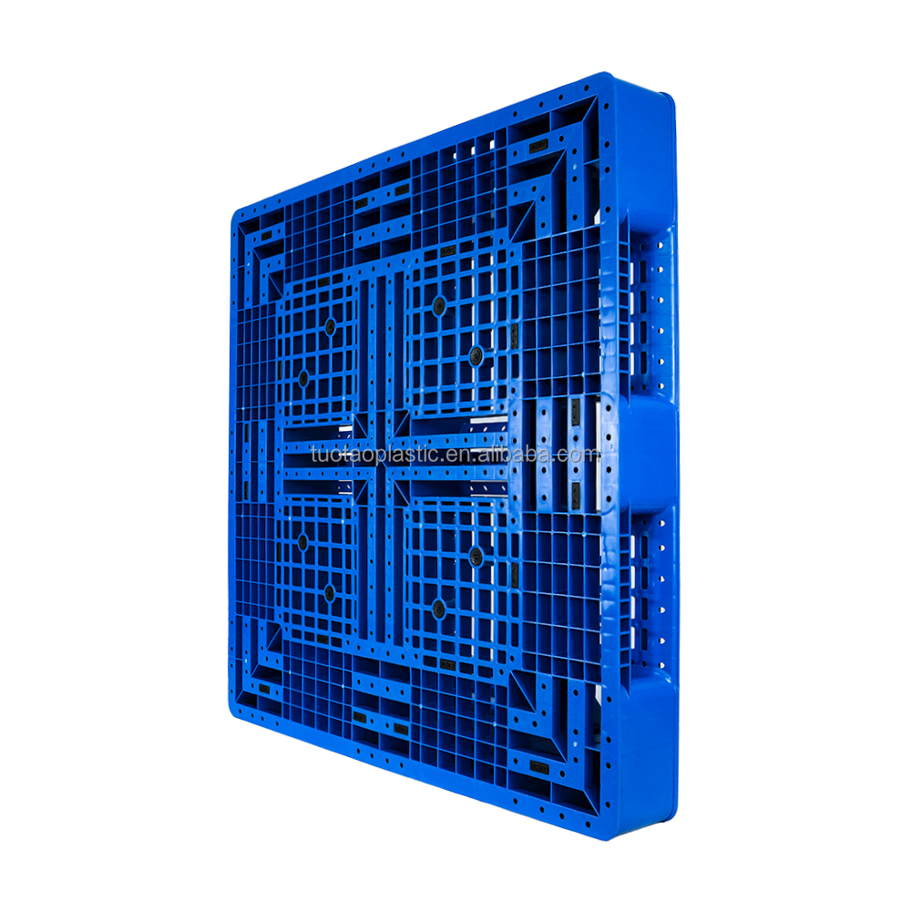 4-Way Entry Black Recycled HDPE Disposable Package Pallet for Storage and Transportation