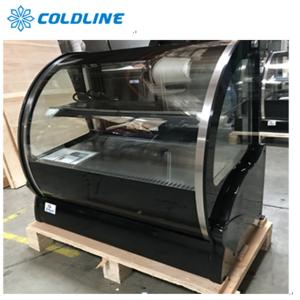 China 300L Refrigerated Deli Case 110V 60HZ Curved Display Fridge wholesale