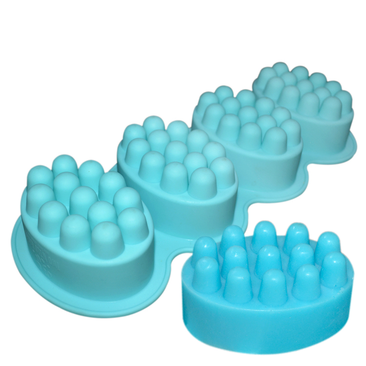Diy Handmade Eco Friendly 4 Cavity Silicone Soap Molds Customized