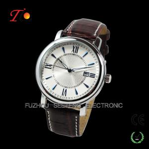 China Hot sell and calssic design for men watch PU leather band with reasonable price wholesale