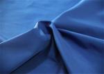 Blue 100 Percent Polyester Fabric , 190T 63 * 63D Polyester Blend Fabric