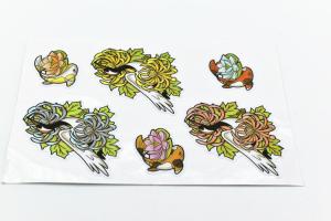 China UV resistant cartoon Daisy PVC Vinyl Stickers wholesale