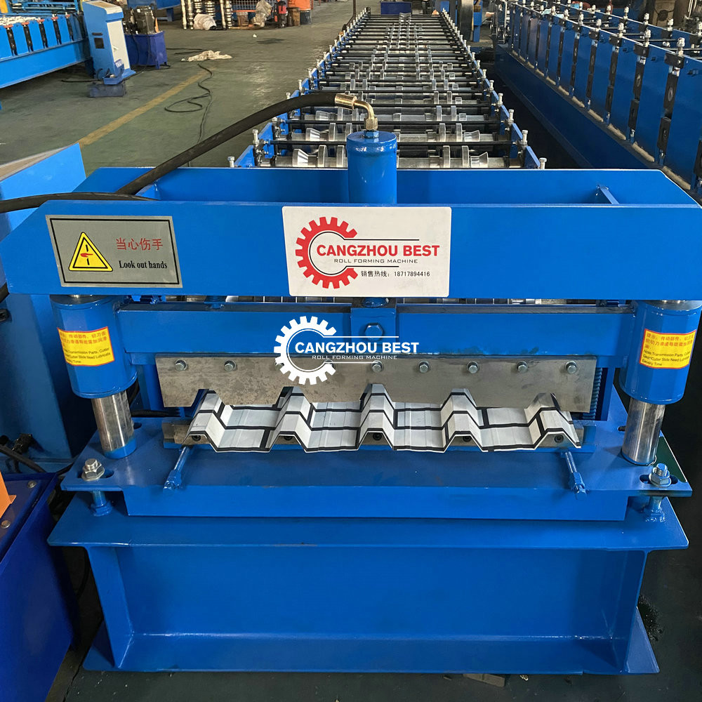 Gymnasiums 0.3mm 3000w Corrugated Iron Rolling Machine