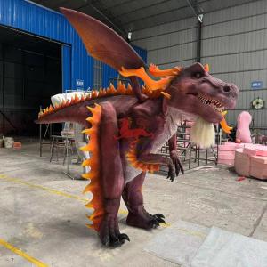 China Theme Park Exhibitions Realistic Animatronic Dragon Costume 12 Months Warranty wholesale