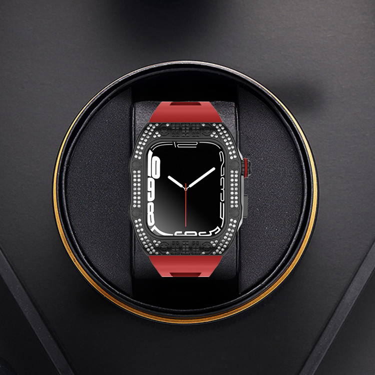 Apple Watch Screen Protector Luxury Shockproof Carbon Fiber Apple Watch Case For Apple Watch /4/5/6/SE/7/8