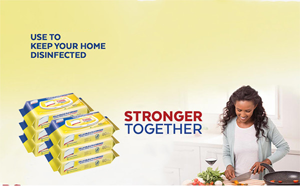 Lemon Multi Surface Disinfectant Wet Wipes Household Antibacterial Cleaning Wipes