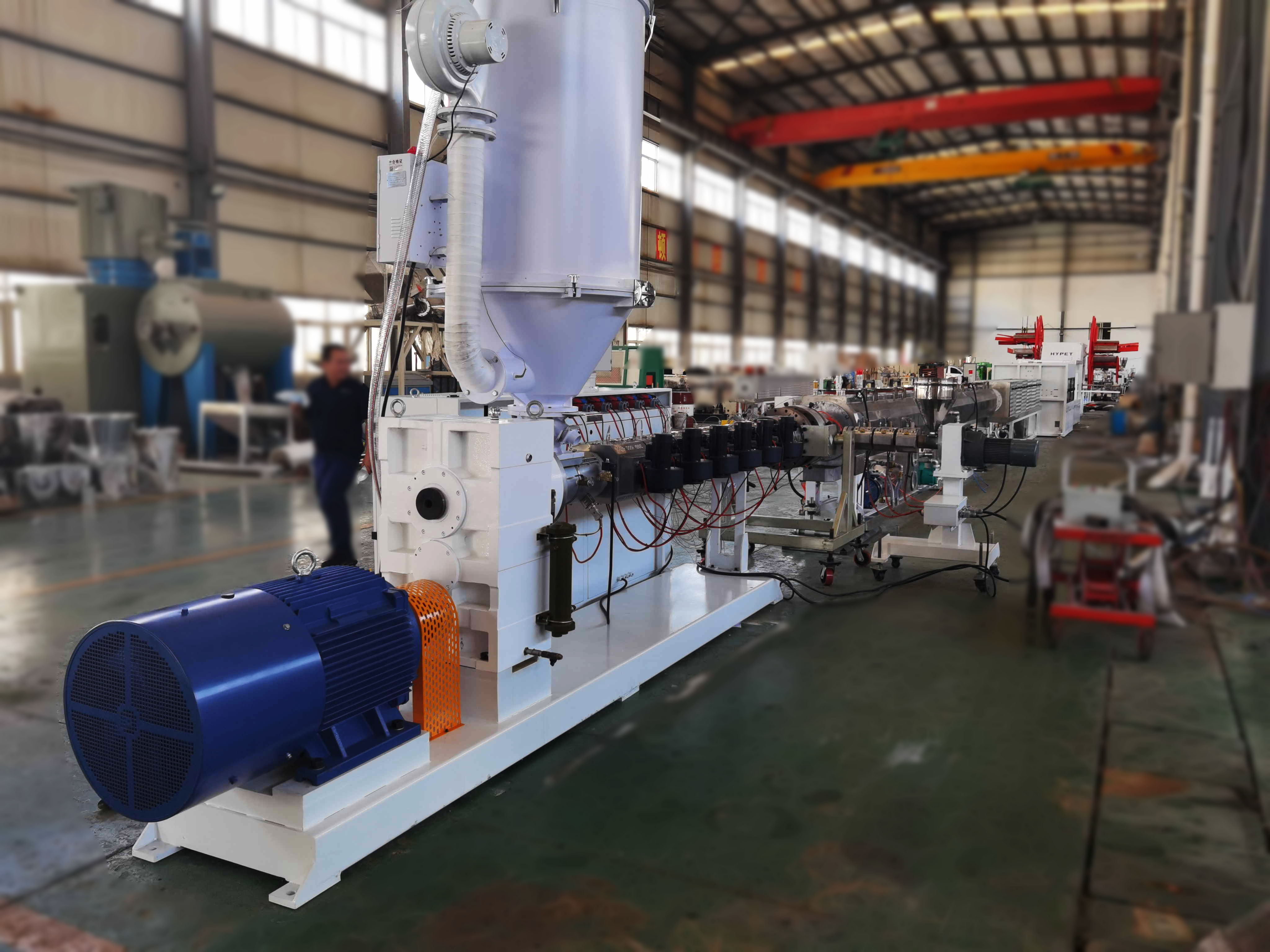 Shenzhen HYPET High Efficient Single Screw Extruder For PPR Pipe Extrusion Line