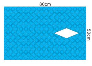 China Laparotomy Disposable Surgical Drapes 75x80 Cm Blue Color Paper Material wholesale