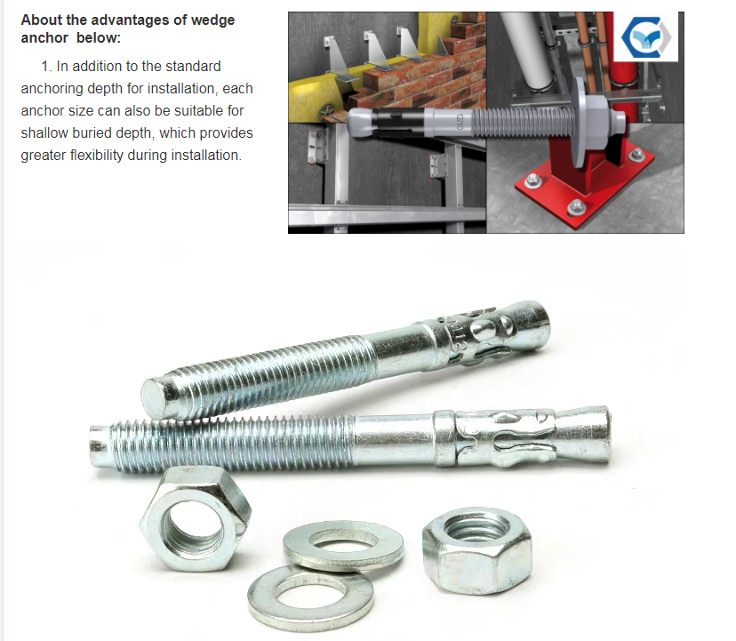 DIN Standard M16 304 Stainless Steel Expansion Bolt for Elevator Dedicated Bolt