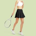 Nylon Womens Golf Clothes Tennis Sports Skort Skirts Pink Printing