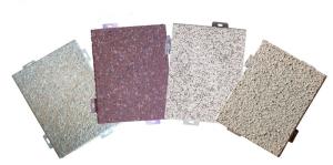 China Customized Length Outside Wall Cladding Wood Grain Marble Aluminum Veneer wholesale