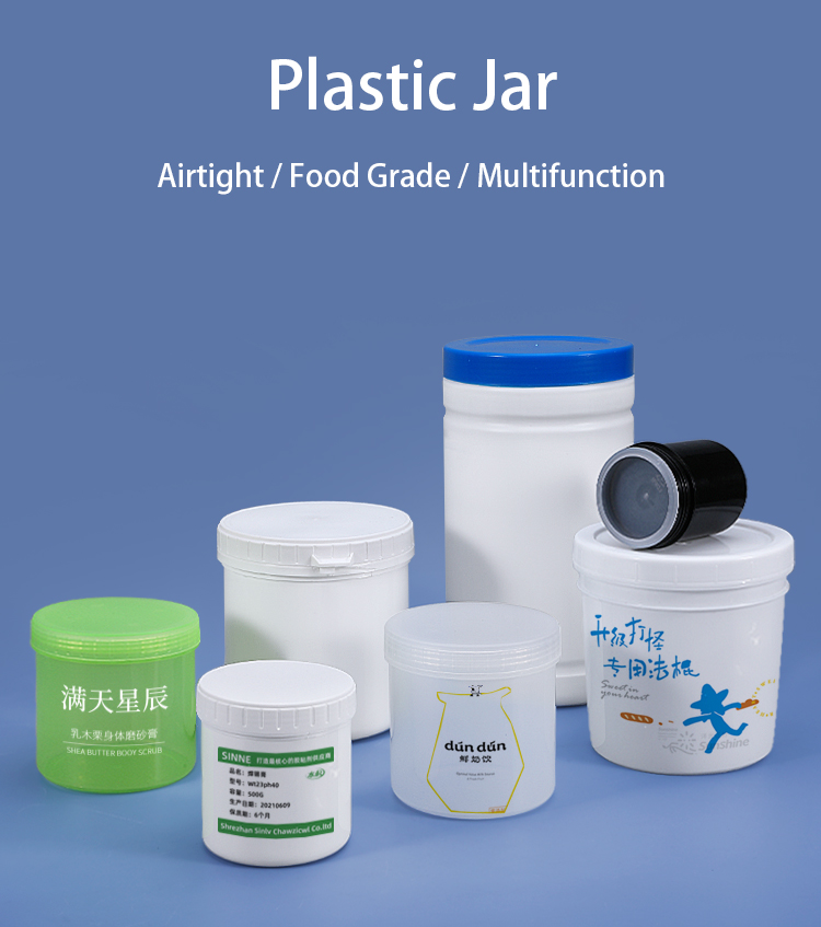 Matte Plastic Screw Top Jars Cosmetic Empty Containers 150ml Multi Color