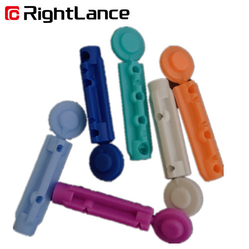 Flat FDA Sterile One Time Use Disposable Lancets Tri Bevel Needle